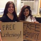 UC Davis students who listen to what people have to say for free.