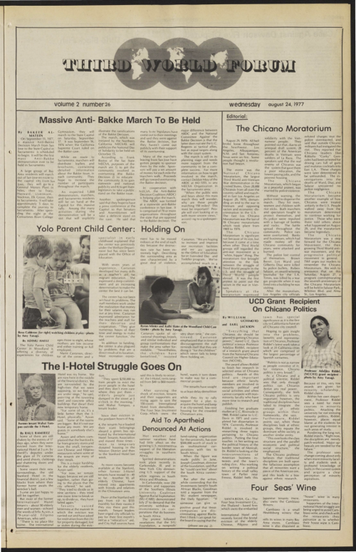 page from third world forum newspaper
