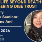 Seminar announcement featuring Dr. Christine Ami, March 16, 2026, with images of her and a man.